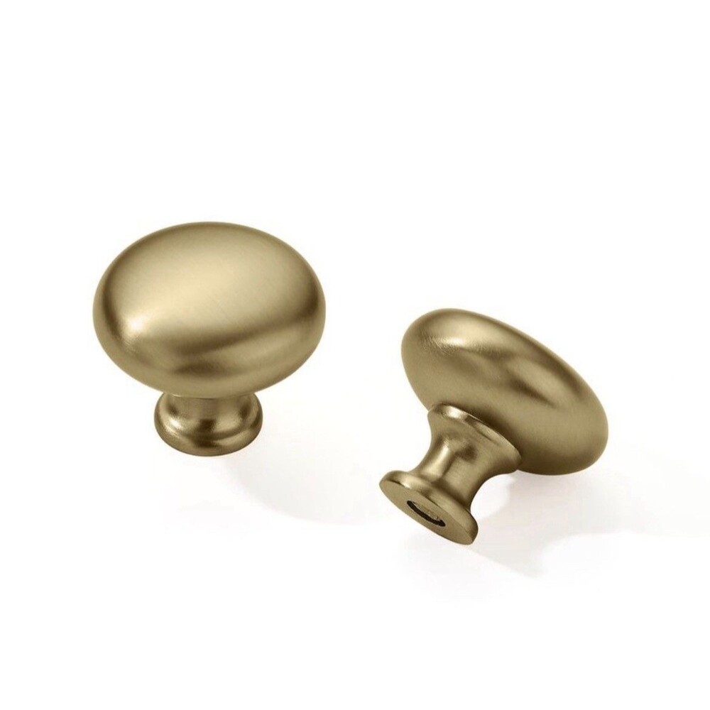 10 Pack Warm Gold Drawer Knob Solid Kitchen Cabinet Hardware,Champagne Bronze...